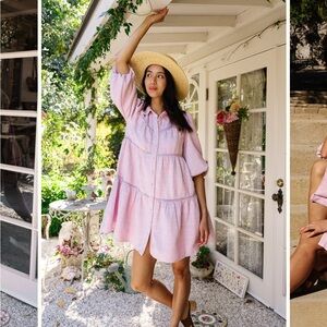 Ivy City purple tweed dress